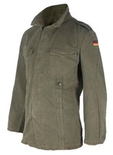 Giacca militare tedesca moleskin verde originale con lavaggio in stone wash