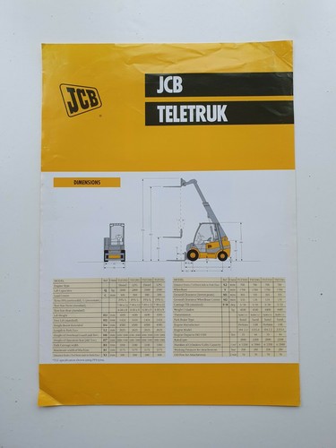 Foglio vendita jcb - foglio, teletruk