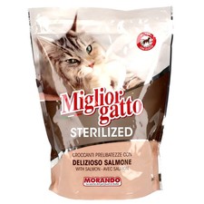 MIGLIOR GATTO CROCCANTINI STERILISED SALMONE DA 800GR
