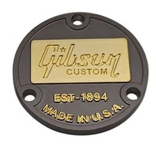 Piastra Metallo Les Paul Americana - Custom Shop - Nero/Oro - Chitarra LP USA