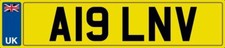 TARGA A19 LNV PER ALAN ALLAN ALLEN ALEN ALUN V TASSE DI IMMATRICOLAZIONE AUTO PAGATE