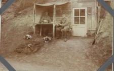 Militari - Prima Guerra Mondiale - Angolo di relax improvvisato - scritta -mif48