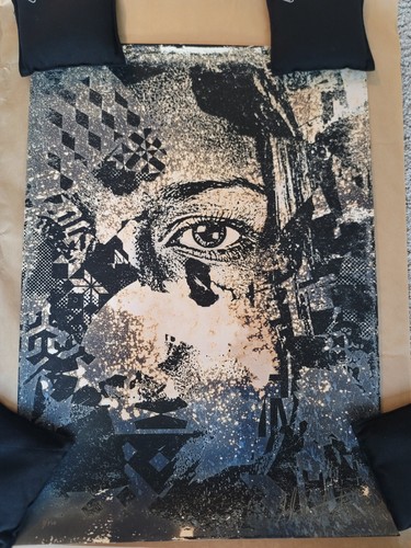 Vhils caustico firmato - vhils,
