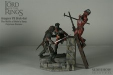 Sideshow ARAGORN vs URUK-HAI WALLS OF HELM’S DEEP DIORAMA Lord of the Rings