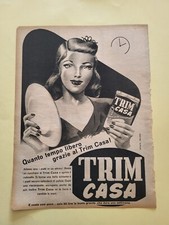 TRIM CASA LAVAPIATTI RITAGLIO CLIPPING PUBBLICITA' ANNI 60 ADVERTISING X8