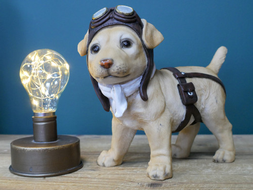 Golden lab dog pilot resin - golden,