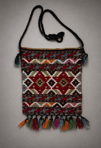 Borsa tracolla vintage fatta - borsa,