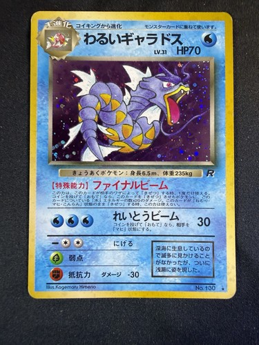 Dark gyarados holo team - holo,