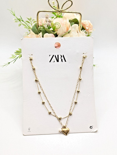 Collana doppio strato placcata
