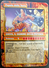 GORMITI serie 1 Prima GHEOS carta italiana - senza personaggio