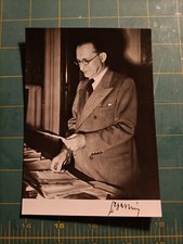 Autografo - Alcide De Gasperi - Firma Su Fotografia - Democrazia Cristiana DC