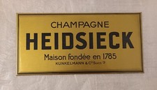 Champagne Piper Heidsieck Insegna Targa Breweriana Sign Advertising