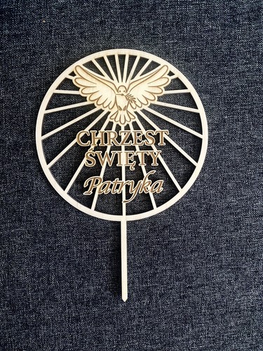 Cake topper battesimo