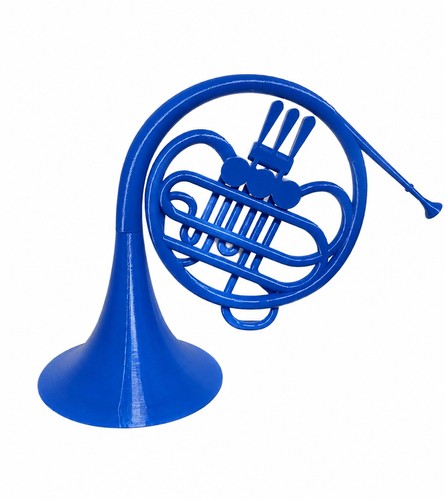 Corno francese blu - francese, ted