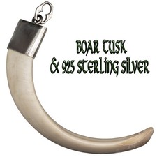 Ciondolo zanna di cinghiale