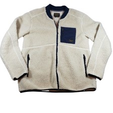 Giacca Burton Durable Goods Sherpa Fleece Full Zip Panna Navy XL