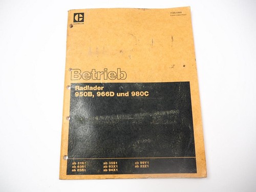 Caterpillar 950b 966d - caterpillar,