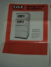 VECCHIA PUBBLICITA' VINTAGE CARTACEA-FOGLIETTO"IME INFRAROT" FORNI DA CUCINA