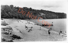 Aberdour Fife Silver Sands Boat Bathers c1959 RP Postcard (D549)