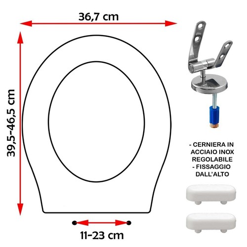 Sedile copriwater compatibile - sedile,