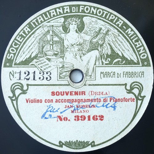 Jan kubelik violin souvenir - souvenir, &