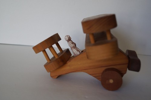 Aereo biplano legno fatto a - in,