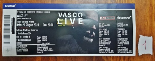 Biglietto usato concerto - biglietto, 7°