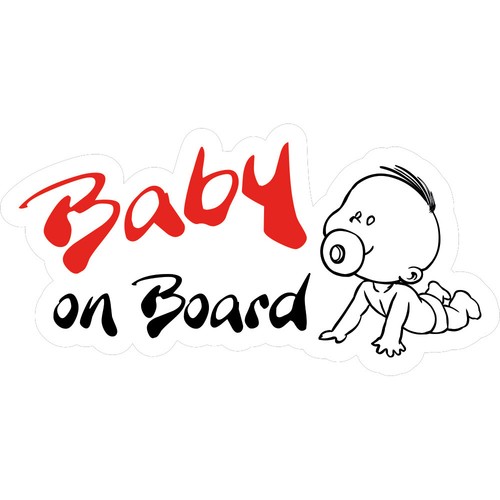 Adesivo baby board 16x8 - "baby, board"