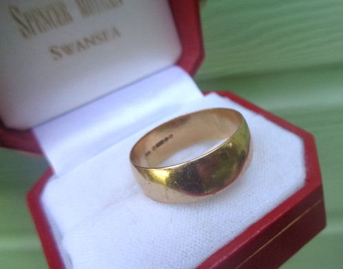 Anello nuziale oro - in, 1973