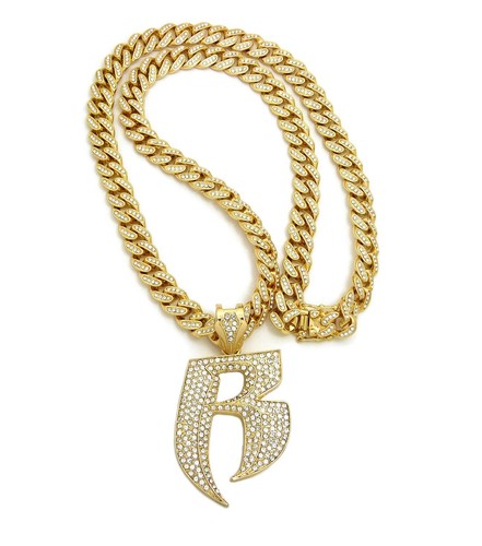 Collana catena maglia cubana - collana,