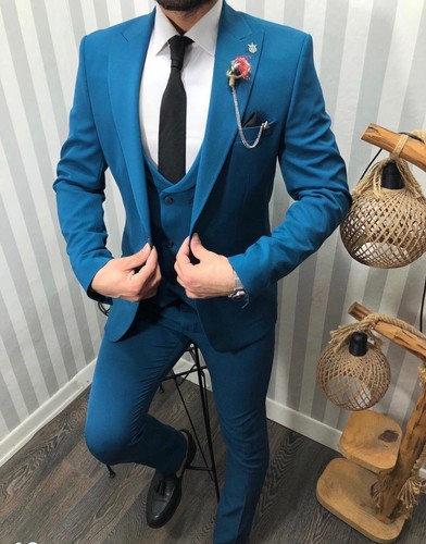 Abito uomo petrolio - con, gilet