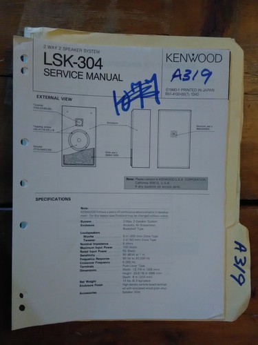 Kenwood lsk 304 - kenwood, lsk-304