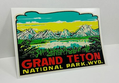 Adesivo grand teton - grand, parco
