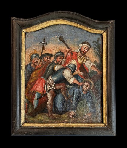 Antico quadro stazione via - stazione,