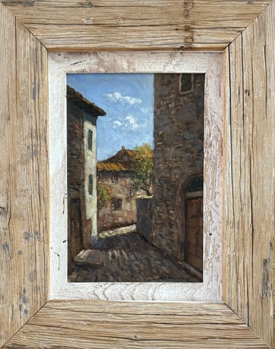 Dipinto olio tavola san - olio,