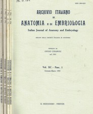 Archivio italiano di anatomia e di embriologia.Vol.XC, 1985. . Giulio Chiarugi,