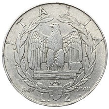 2 LIRE 1940 XVIII - MAGNETICA