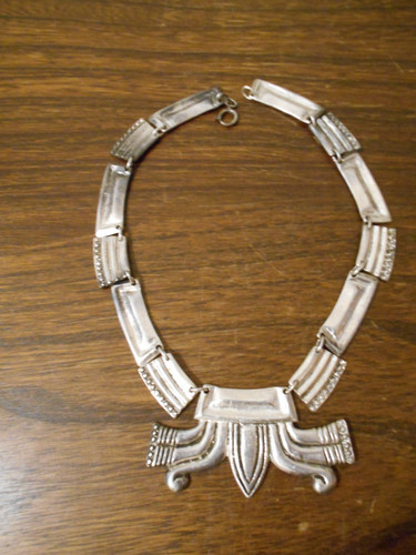 Vintage collier bronze - en,