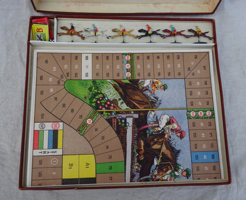 Vecchio gioco cavalli corsa - vecchio,