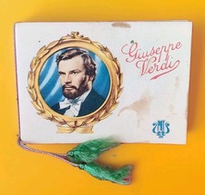 Calendario da Barbiere 1955 Vintage  Da Collezione Immagini Film Giuseppe Verdi 