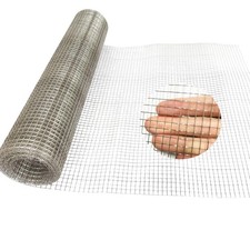 304 Robusta Rete in Acciaio Inox 15,8in X 10ft, 1/4 Pollice Rete Filo Rotolo,...