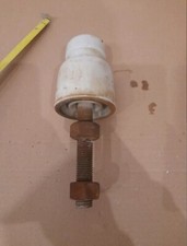 RARO ANTICO  ISOLATORE CAPOLINEA IN PORCELLANA CON GANCIO - VINTAGE ANTIQUARIATO