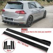 Per Golf MK6 MK7 MK7.5 GTI R Gonna Laterale Dondolo Pannello Estensione Nero Lucido