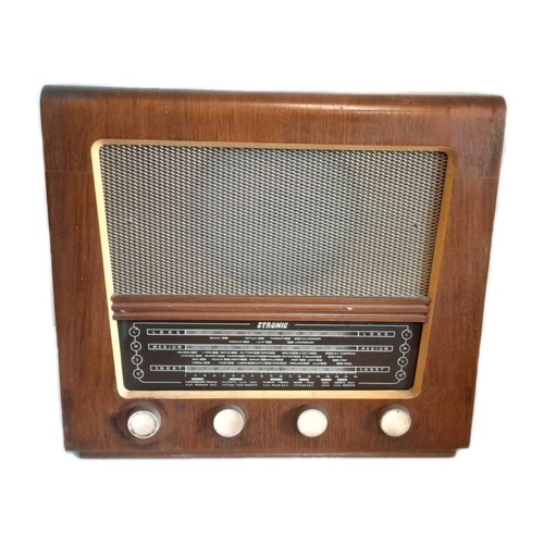 Vintage valve radio etronic - radio,