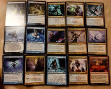 LOTTO 21 CARTE PER MAZZO COMMANDER MAGO / WIZARDS DECK MAGIC MTG