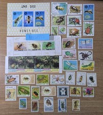 COLLEZIONE  FRANCOBOLLI N° 45 INSETTI CALABRONI SCORPIONI  VESPE   LOTTON° 31