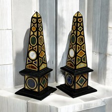 Obelisco in marmo da 2 pezzi