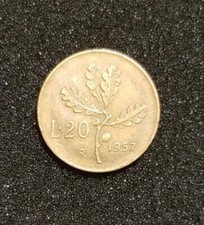 Moneta 20 Lire Italiane 1957