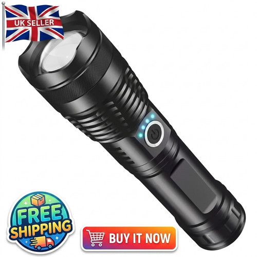 Torcia led ricaricabile alta - torcia,