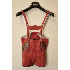 PANTALONCINI 5/6 anni/ 116 IN PELLE STILE TIROLESE BAVARESE